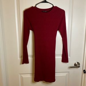 Red sweater dress. Size S. Light wear. No tears or stains